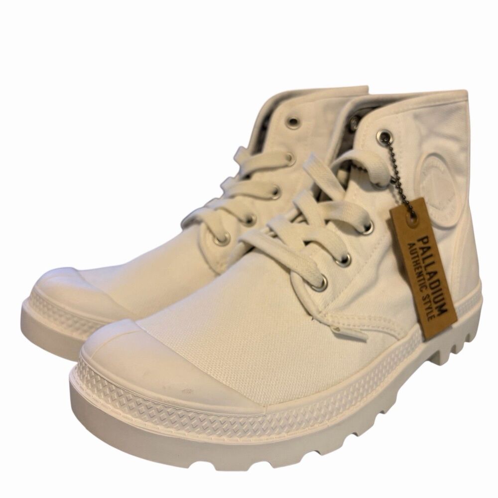 Palladium Women's Shoes Size 7 Pampa Hi Fashion Sneaker White Lace Up High Top